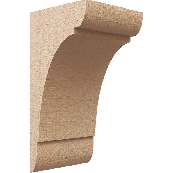 Ekena Millwork 11"W x 11"D x 22"H Wide Olympic Rough Cedar Woodgrain TimberThane Corbel, Primed Tan CORUR11X11X22OLYRCPR - main